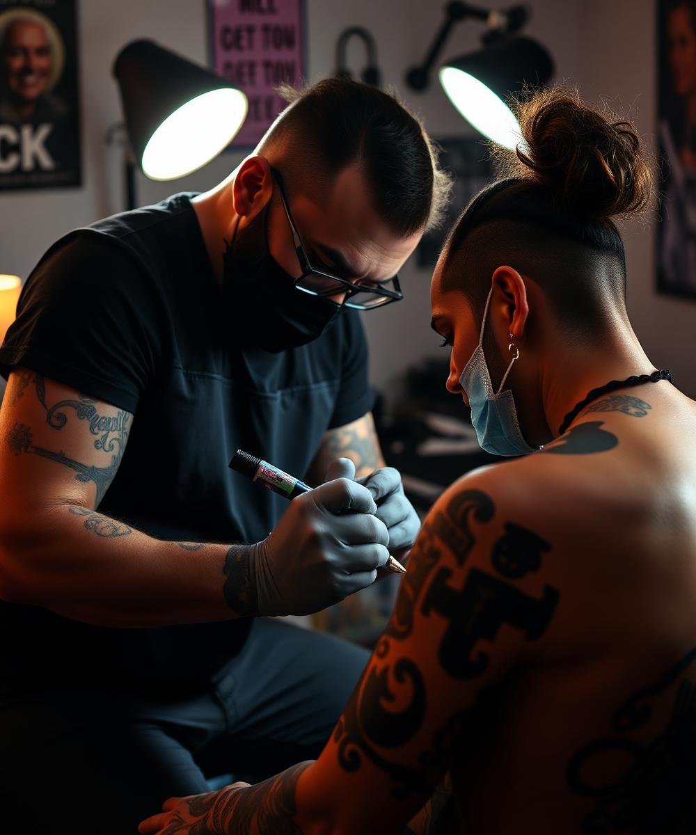 Sloan-adjacent tattooer with a six-month wait and a Sub Pop poster wall. — Halifax, North End